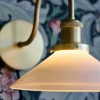 PR Home Axel Væglampe H 25 cm - Glas/metal/messing - Hvid