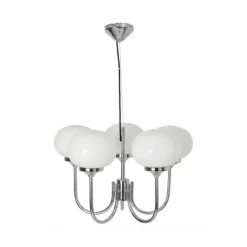 PR Home Elsy Pendel Ø 56 cm - Jern/glas - Hvid