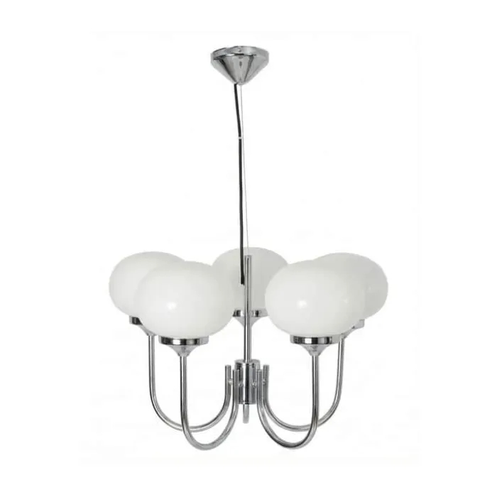 PR Home Elsy Pendel Ø 56 cm - Jern/glas - Hvid
