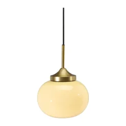 PR Home Elsy Pendel Ø 18 cm - Jern/glas - Guldfarvet