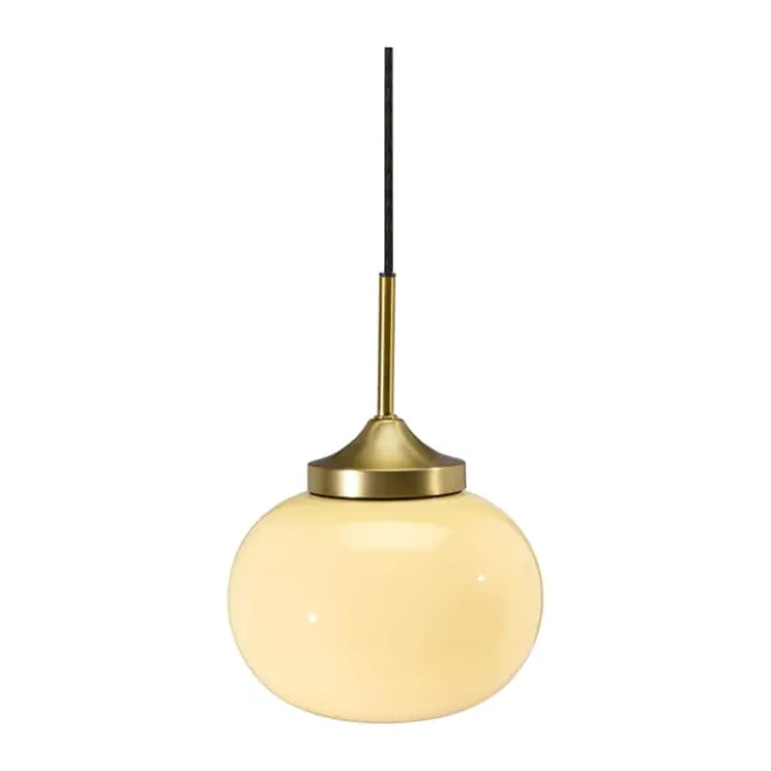 PR Home Elsy Pendel Ø 18 cm - Jern/glas - Guldfarvet