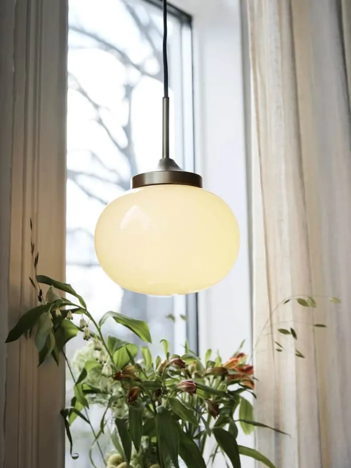 PR Home Elsy Pendel Ø 18 cm - Jern/glas - Guldfarvet
