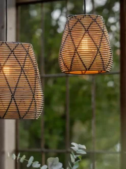 PR Home Flex Out Lyskæde L 6,5 m - Polyrattan - Sort/natur