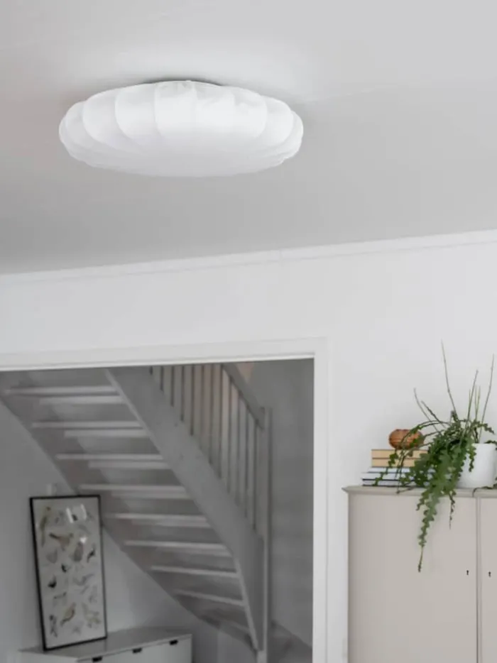PR Home Franza Loftlampe Ø 70 cm - Bomuld - Hvid