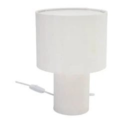 PR Home Leah bordlampe Ø 19 x H 38 cm - Stof - Beige