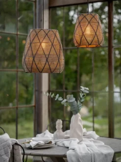PR Home Lollo Udendørslampe Ø 28 x H 30 cm - Polyrattan - Natur
