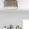 PR Home Plissé Loftlampe Ø 45 X H 18 cm - Hør - Natur