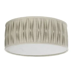 PR Home Plissé Loftlampe Ø 45 X H 18 cm - Hør - Beige