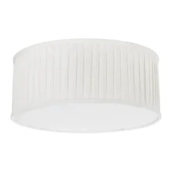 PR Home Plissé Loftlampe Ø 45 X H 18 cm - Hør - Offwhite