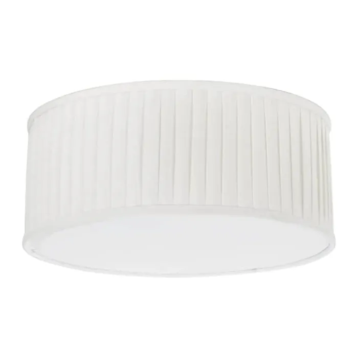 PR Home Plissé Loftlampe Ø 45 X H 18 cm - Hør - Offwhite