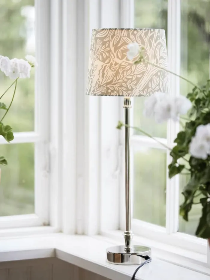 PR Home Sofia Eldertree Lampeskærm Ø 20 cm - Polyester - Grå