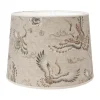 PR Home Sofia Heron Lampeskærm Ø 20 x H 16 - Polyester/bomuld/hør - Beige