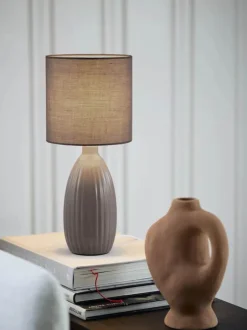 PR Home Uno bordlampe Ø 16 x H 37 cm - Keramik - Brun