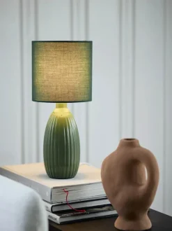 PR Home Uno bordlampe Ø 16 x H 37 cm - Keramik - Grøn