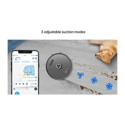 Proscenic 2-i-1 Robot- og moppestøvsuger M8Pro Stor støvbeholder - Sort