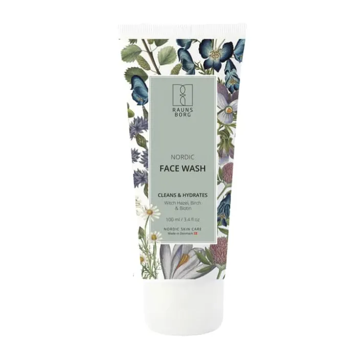 Raunsborg Nordic Face Wash 100 ml - Beroligende, opfriskende, opstrammende og fugtgivende