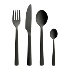 RAW by Aida Bestiksæt - 48 dele 12 kuverter - Rustfrit stål - Mat sort