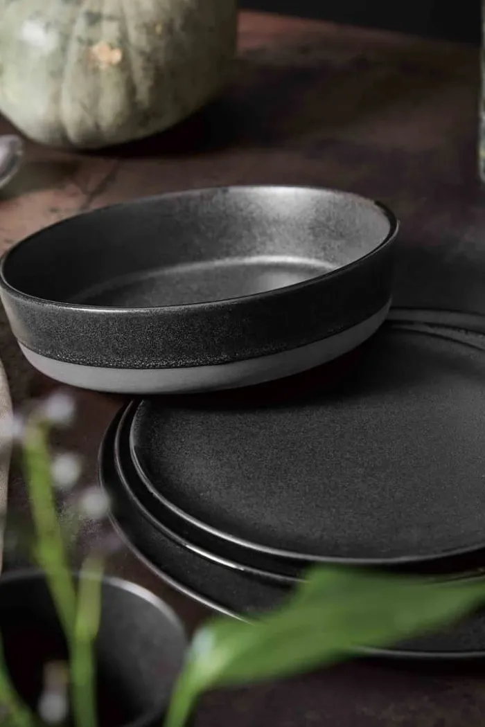 RAW by Aida Suppeskål Ø 19,4 cm - Stentøj - Titanium Black