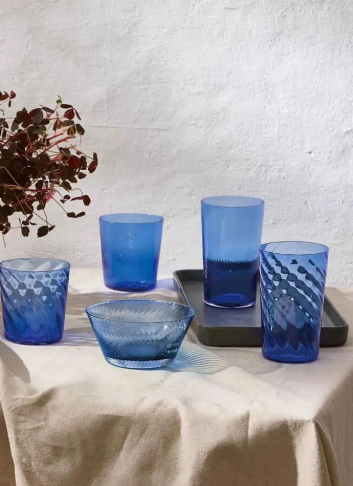 RAW by Aida Unique Highball Glas 45 cl - Glas - Dark Blue Optic