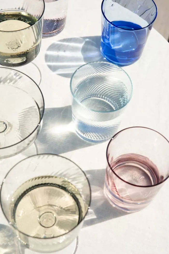 RAW by Aida Unique Low Water Glas 30 cl - Glas - Pink Optic