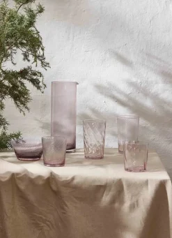 RAW by Aida Unique Low Water Glas 30 cl - Glas - Pink Optic