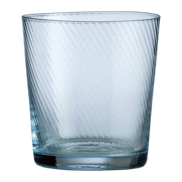 RAW by Aida Unique Low Water Glas 30 cl - Glas - Light Blue Swirl