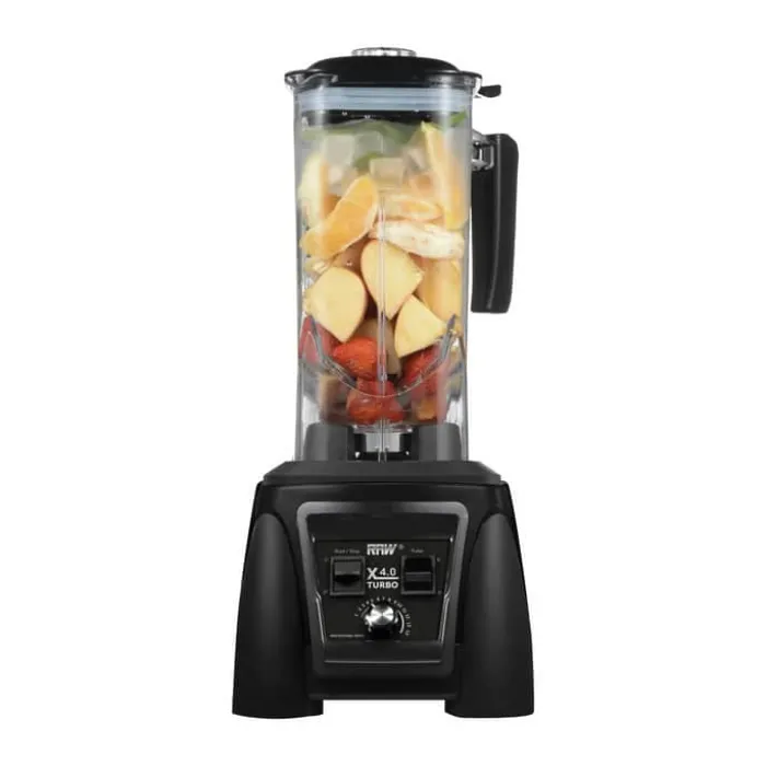 RAW X4.0 Turbo Blender 2,2 liter - 2380 Watt - Sort - Isknusningsfunktion