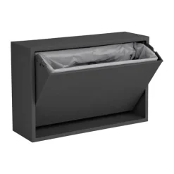ReCollector Væghængt Toiletspand 4 liter - Genanvendt plastik - Black Raven