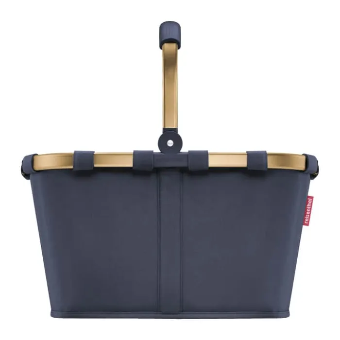 Reisenthel Carrybag Kurv H 29 x B 48 x L 28 cm - Genanvendt polyester - Blå/guldfarvet