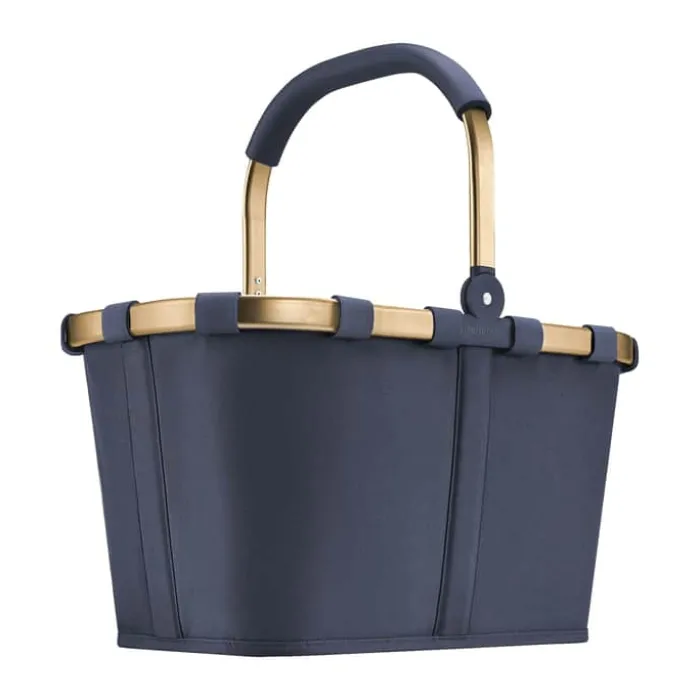 Reisenthel Carrybag Kurv H 29 x B 48 x L 28 cm - Genanvendt polyester - Blå/guldfarvet