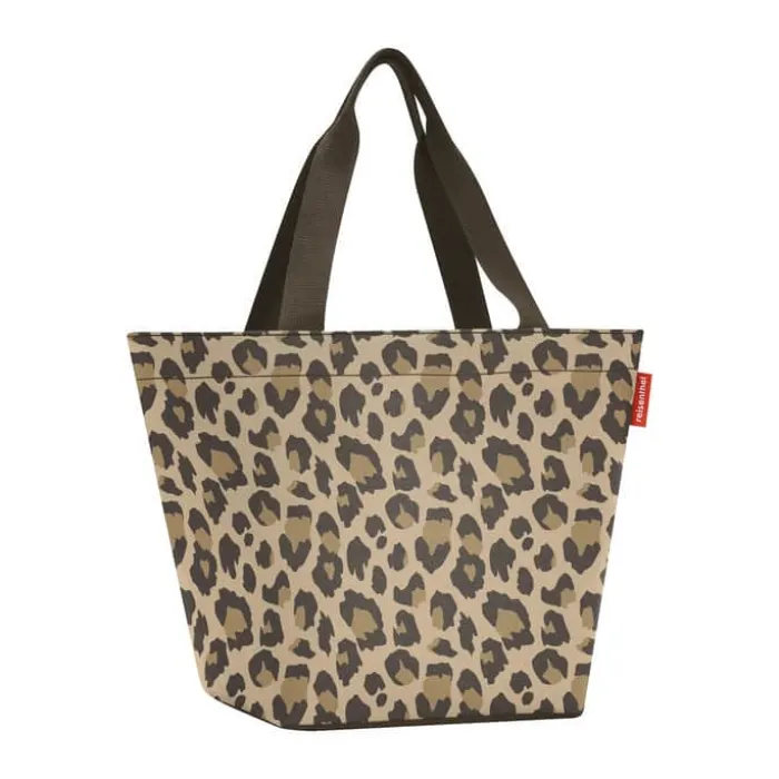 Reisenthel Shopper - M H 30,5 x B 51 x L 26 cm – Genanvendt polyester – Leo Macchiato