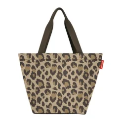 Reisenthel Shopper - M H 30,5 x B 51 x L 26 cm – Genanvendt polyester – Leo Macchiato