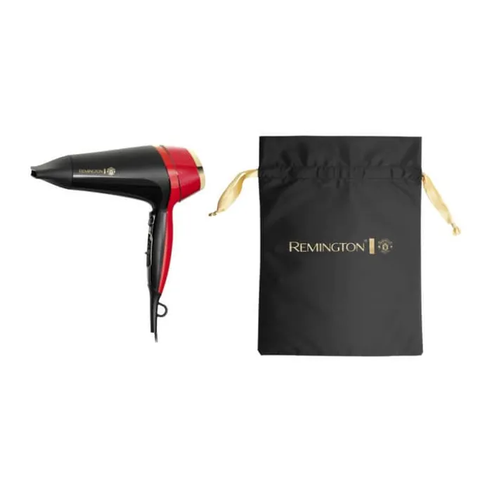 Remington Manchester United Thermacare Pro Hårtørrer 2200 Watt - 3 varmeindstillinger - 2 hastigheder