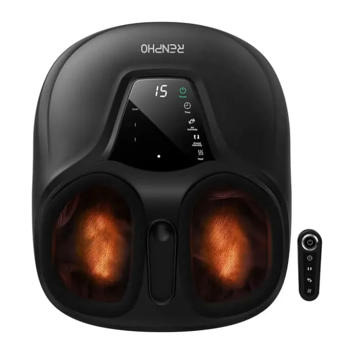 Renpho Fodmassageapperat - Shiatsu FM058R Shiatsu-massage - Varmefunktion - Luftkompression