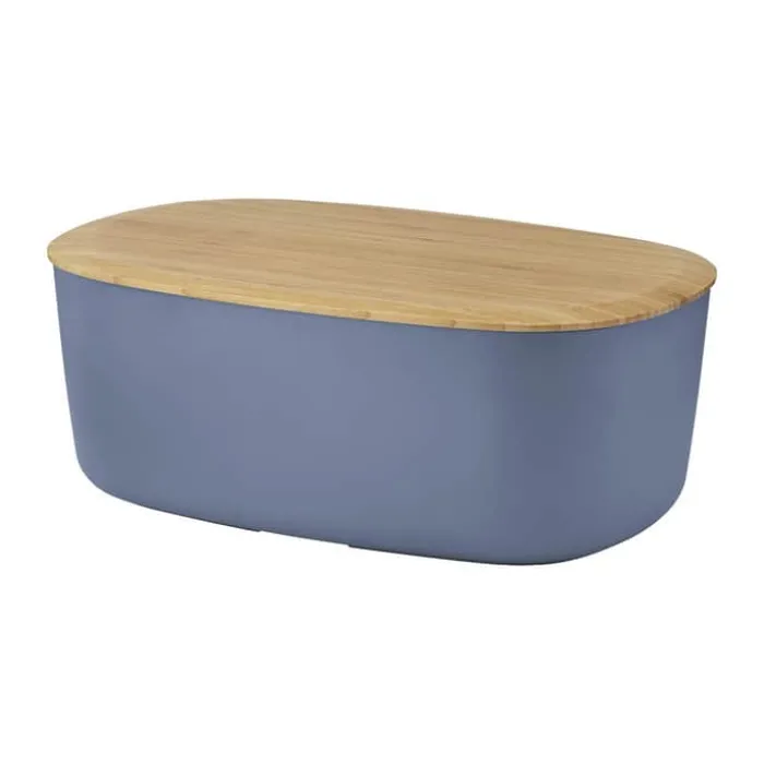Rig-Tig Box-It Brødkasse L 34,5 x B 22,5 cm - ABS-plastik/Bambus - Blå/Natur