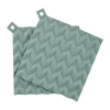 Rig-Tig Hold-On Grydelap - 2 stk. B 20 x L 20 cm - Silikone - Dusty green