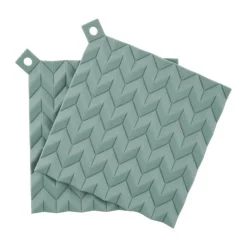 Rig-Tig Hold-On Grydelap - 2 stk. B 20 x L 20 cm - Silikone - Dusty green