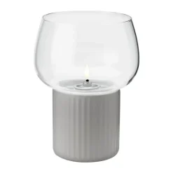 Rig-Tig Hygge Hurricane Ø 12 x H 16 cm - Glas/keramik - Grå