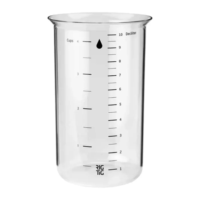 Rig-Tig Mix-It Målebæger 1 liter - Brosilikatglas - Klar
