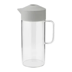 Rig-Tig Pip Serveringskande 1,4 liter - Silikone/borosilikatglas - Lys grå