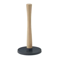 Rig-Tig Roll-It Køkkenrulleholder H 30,5 cm - Gummitræ/plastik - Sort