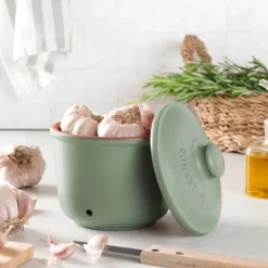 Römertopf Opbevaringskrukke - Mini 0,6 liter - Ler - Grøn