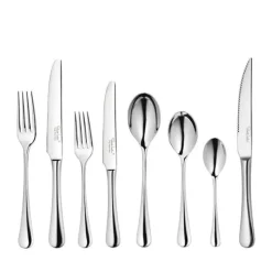 Robert Welch Radford Bestiksæt - 48 dele 6 kuverter - Rustfrit stål - Blank sølvfarvet