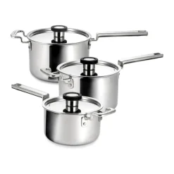 Robert Welch 316 Series Grydesæt - 3 stk. 1,8/3/4 liter - Rustfritstål/aluminum