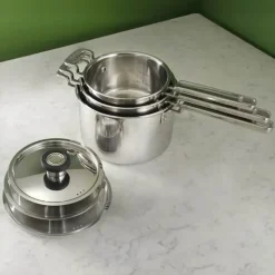 Robert Welch 316 Series Grydesæt - 3 stk. 1,8/3/4 liter - Rustfritstål/aluminum