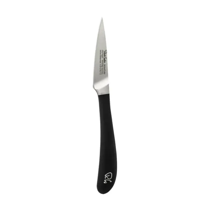 Robert Welch Signature Grøntsagskniv L 8 cm - Rustfrit stål/plastik - Sort