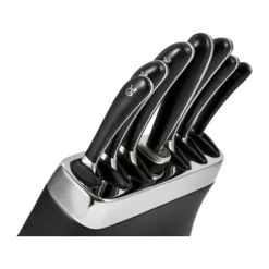 Robert Welch Signature Knivblok - 8 dele H 32,8 x B 23 x L 25,2 cm - Rustfrit stål/plastik - Sort