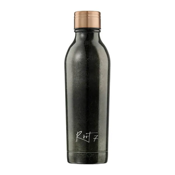 Root7 OneBottle Termo Drikkedunk 500 ml - Rustfrit stål/kobber - Black Cobra