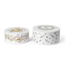 Rosendahl Cottage Opbevaringsdåse - 2 stk Ø 20/22 cm - Metal - Hvid