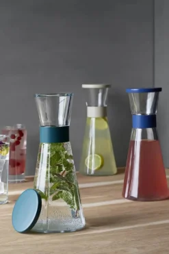 Rosendahl Grand Cru Vandkaraffel inkl. låg 90 cl - Blyfrit Glas/rustfrit stål - Forest Green